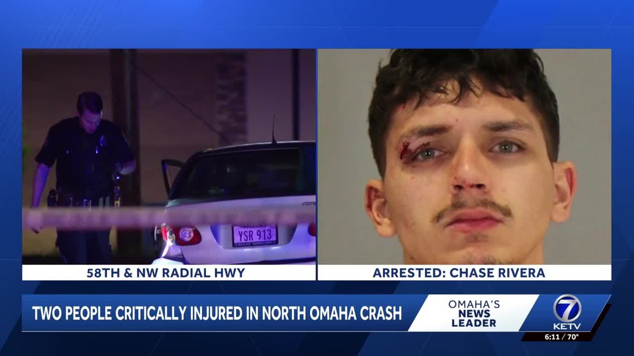 Omaha police arrest 23-year-old for DUI, reckless driving after crash sends person to hospital wi...