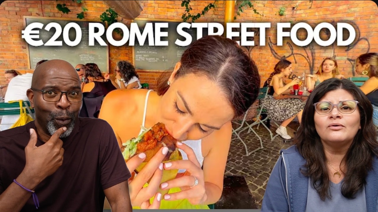 Americans React to Top 5 Best Street Foods in Rome, Italy!