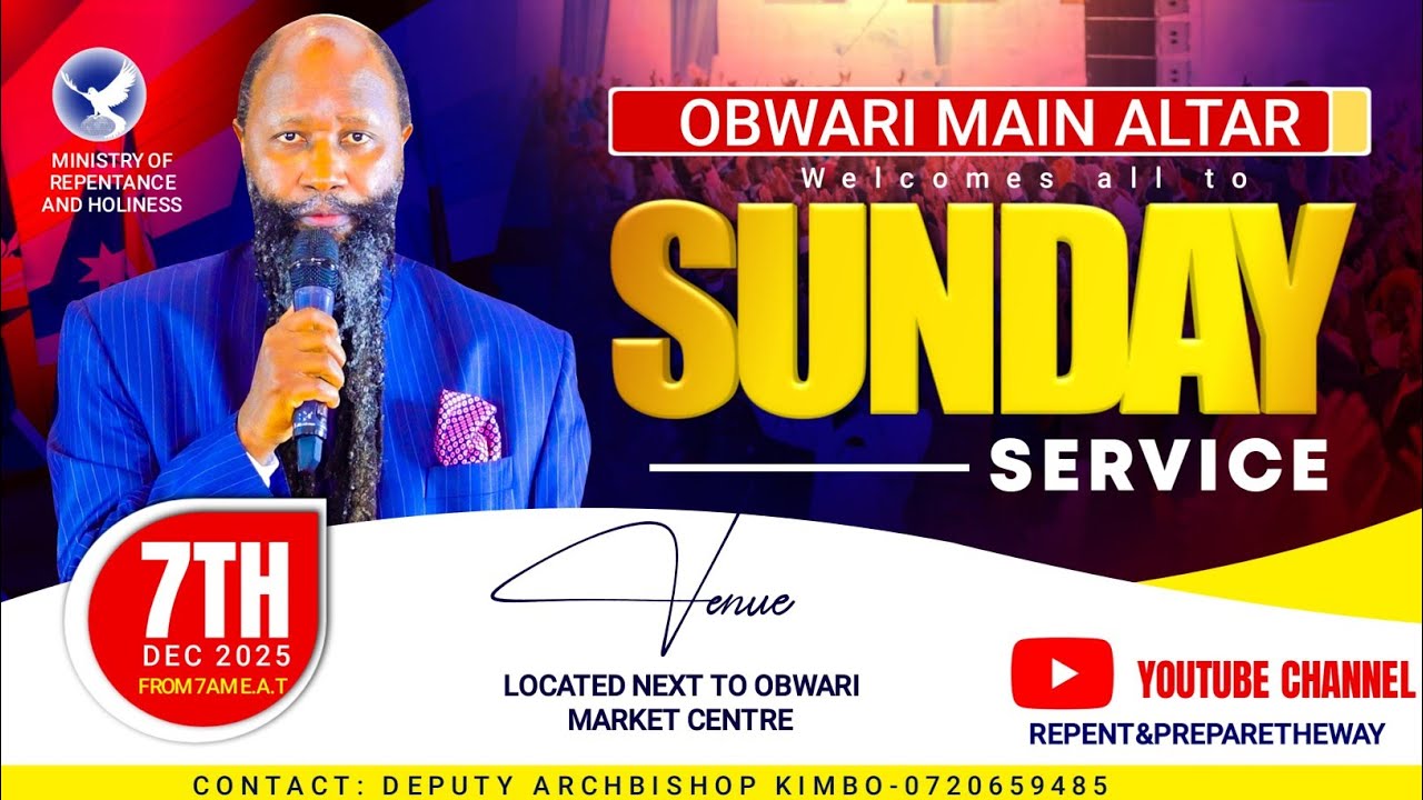 OBWARI MAIN ALTAR SUNDAY SERVICE DECEMBER 7TH, 2025