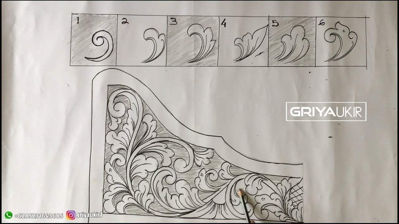 tutorial membuat design ukiran kayu