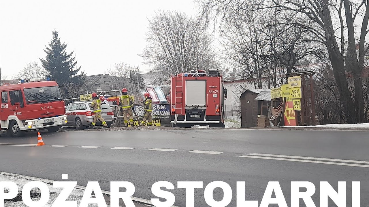 [POŻAR STOLARNI] W akcji  8 zastępów OSP i JRG z powiatu Obornickiego !