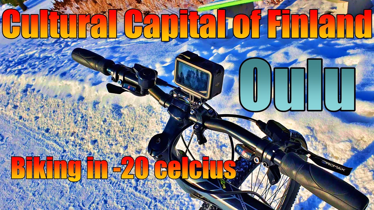 Finland ma winter cycling || Oulu|| A afternoon bicycle ride ||