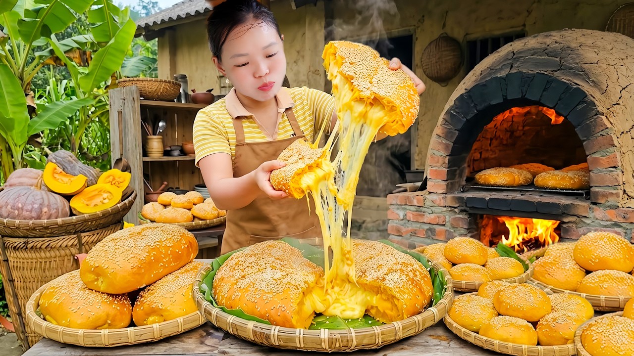 How to Make Crispy Pumpkin Cake to Sell at Market with Huong