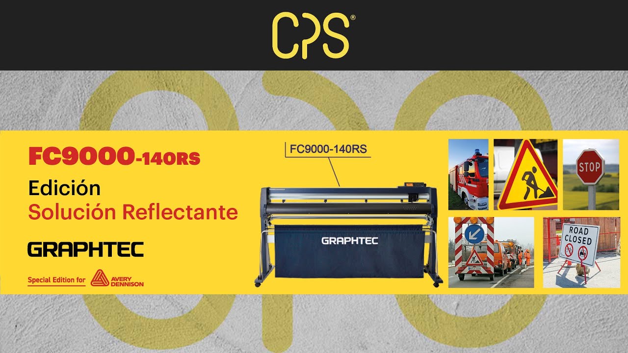 ▷ FC9000-140RS Graphtec y material altamente reflectante Avery Dennison