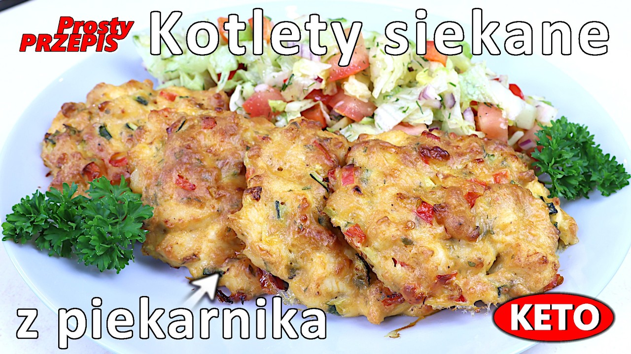 Przepis na kotlety siekane z piekarnika - Kotlety z piersi kurczaka z warzywami