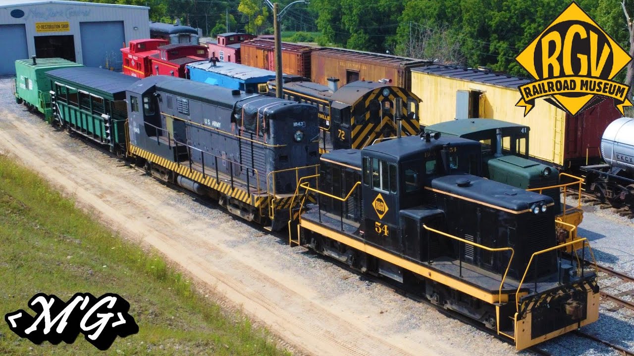 Alcos, GEs, and More | Aerial Tour of the Rochester & Genesee Valley Railroad Museum
