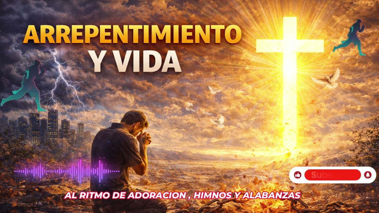 ARREPENTIMIENTO Y VIDA. Al Ritmo de Adoración, Himnos y Alabanzas. #gloria #jesus #jesuschrist #rd