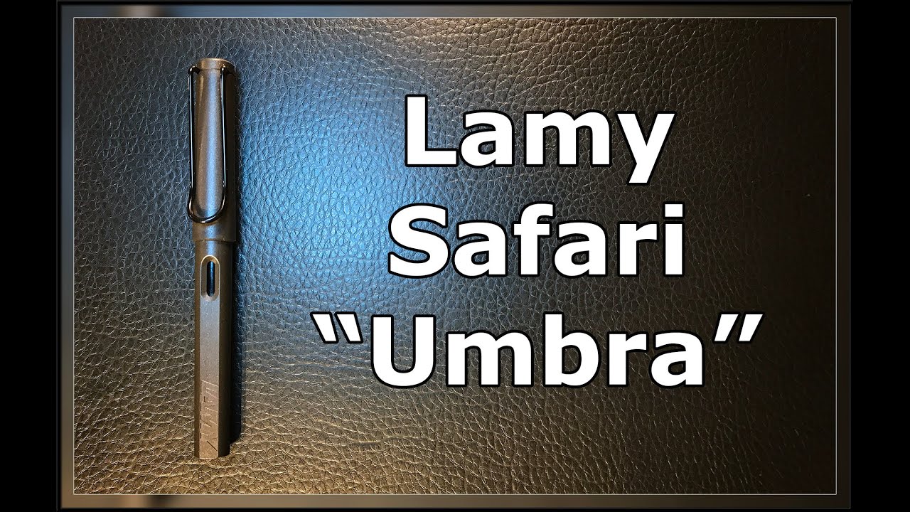Lamy Safari Umbra (Charcoal Brown) Fountain Pen Review and Disassembly