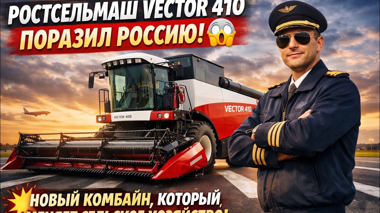 Ростсельмаш Vector 410 поразил Россию 😱 Новый комбайн, который меняет сельское хозяйство!