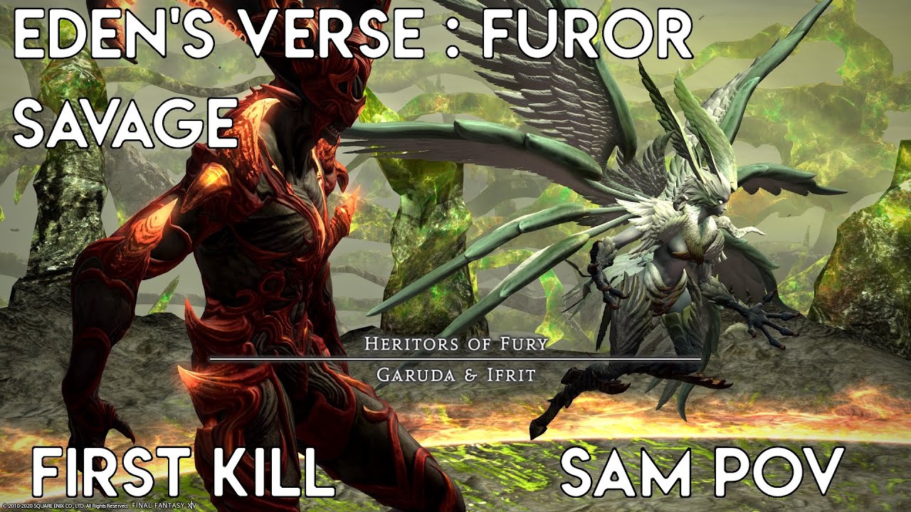 FFXIV OST [qT] Eden's Verse : Furor Savage (E6S) First Kill | Samurai PoV