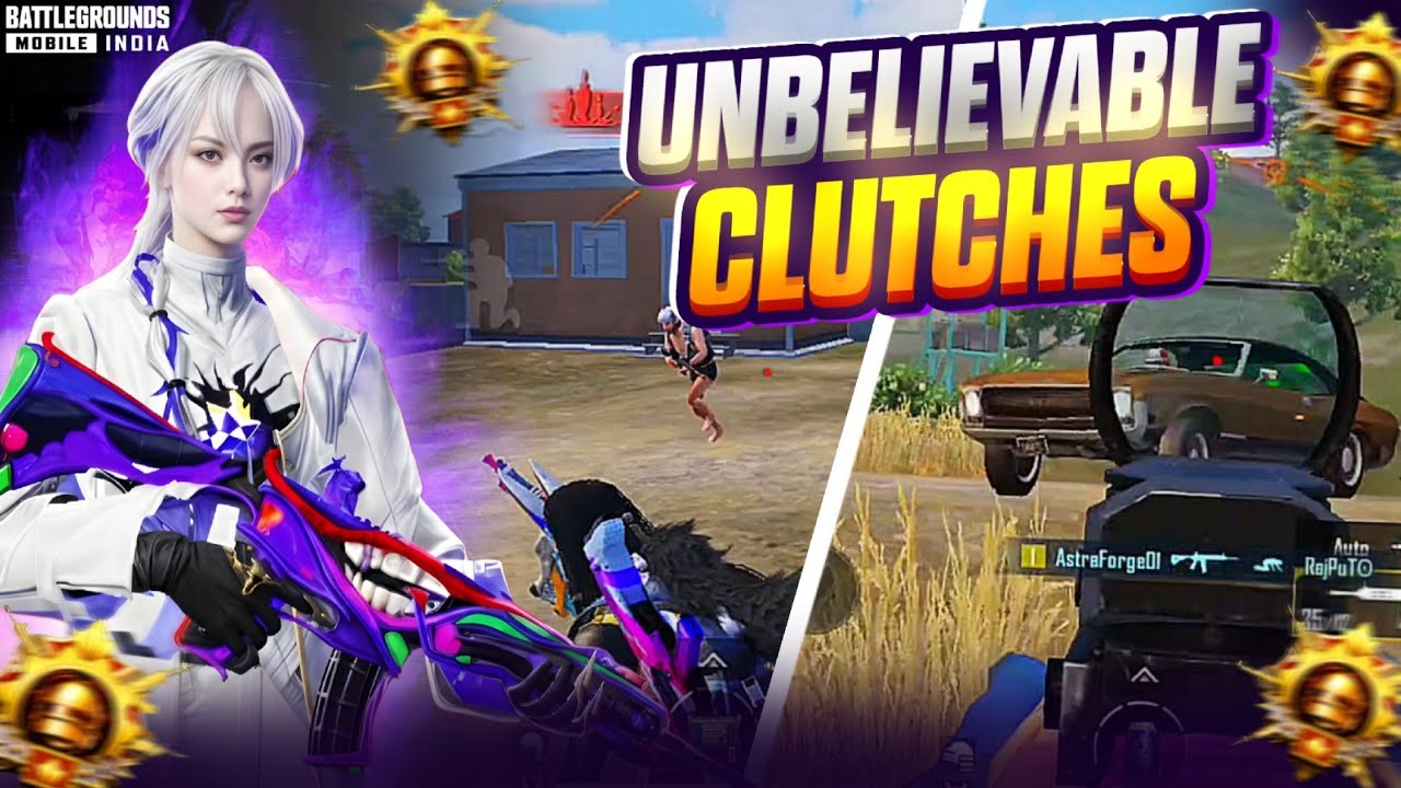 UNBELIEVABLE CLUTCHES 😌 | Pubg Montage | 5 Finger Claw + Full Gyroscope