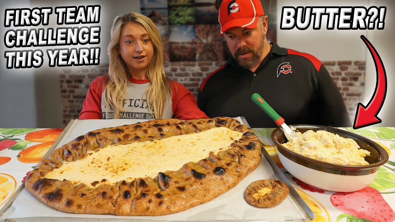 This 13,000 Calorie Finnish Karjalanpiirakka Challenge w/ @Katina Eats Kilos Has 2 LBS of Butter!!