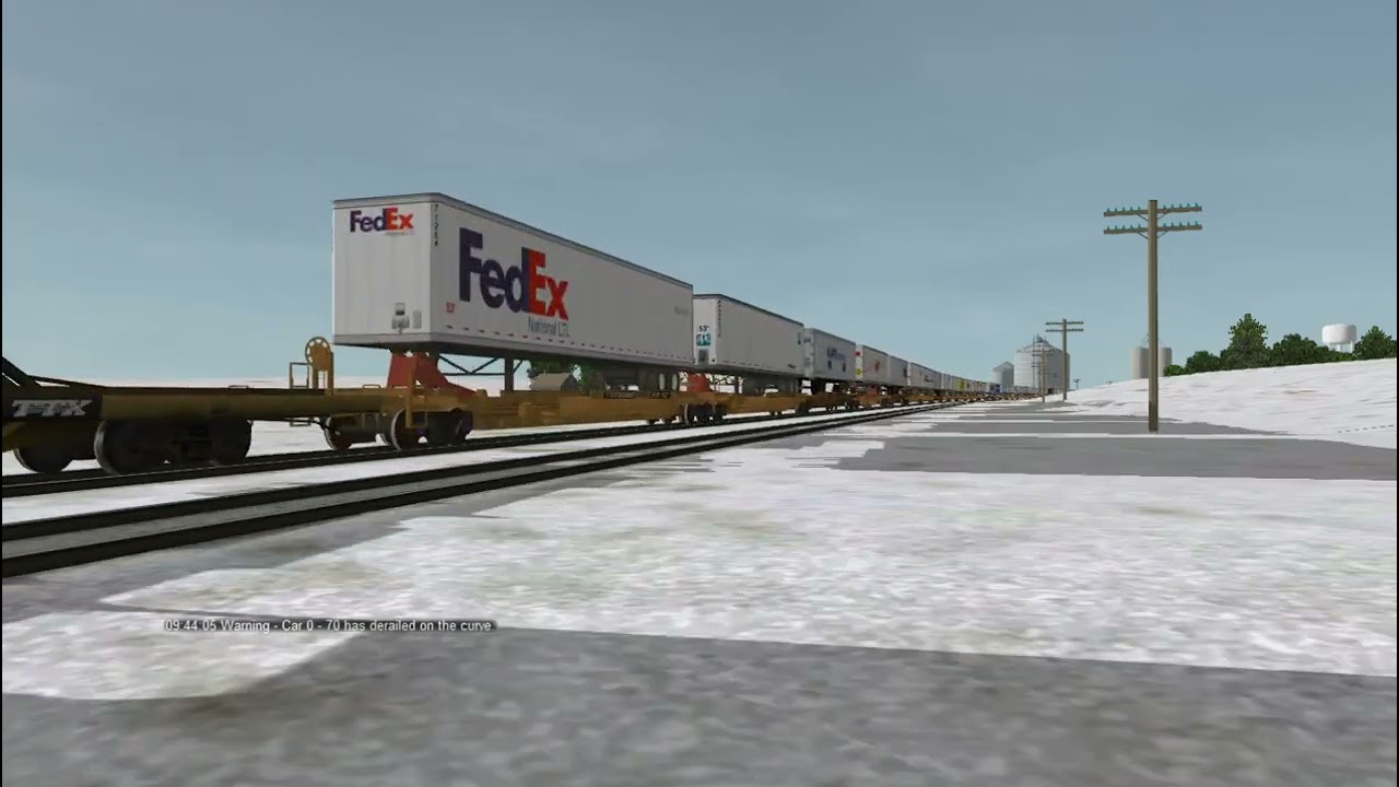 ORTS: Fast UP C45ACCTE #7503 EB ZBRG2B-02 At Luzerne, IA