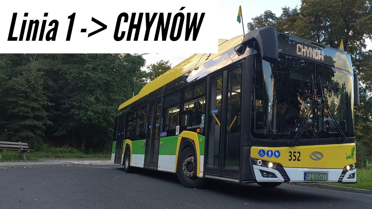 MZK Zielona Góra | Cabview🚌 | ➡️Linia 1 | Solaris Urbino 12 Electric #352