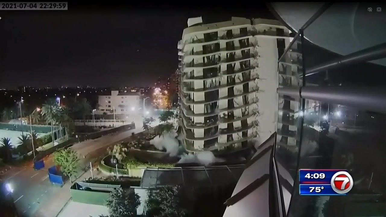 Surfside condo building demolition leads to emotional night for area residents, loved ones