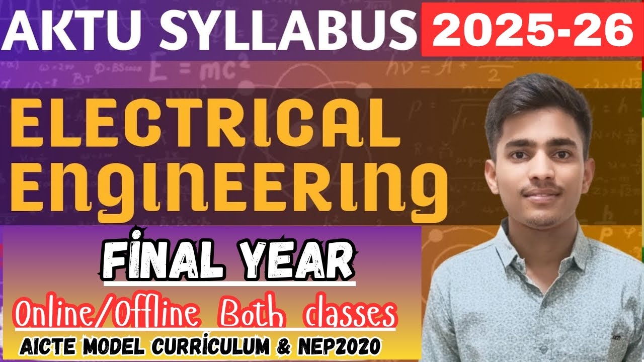 Final Year Syllabus Aktu|Electrical Engineering syllabus| 4'th year Aktu #syllabus #btech #eletrical