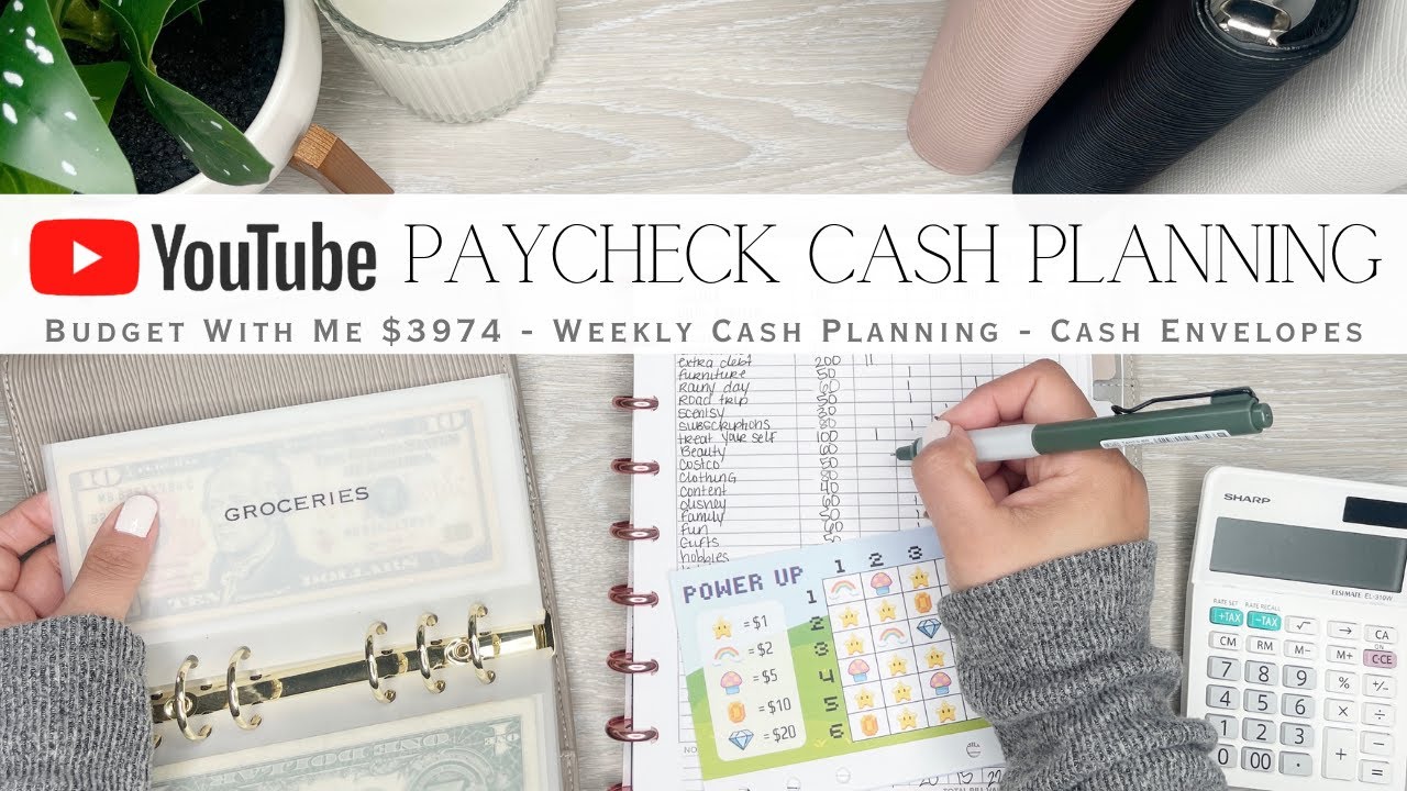 YouTube Paycheck Budget With Me $3974  | Cash Planning for the Week | Adding New Savings Challenge!