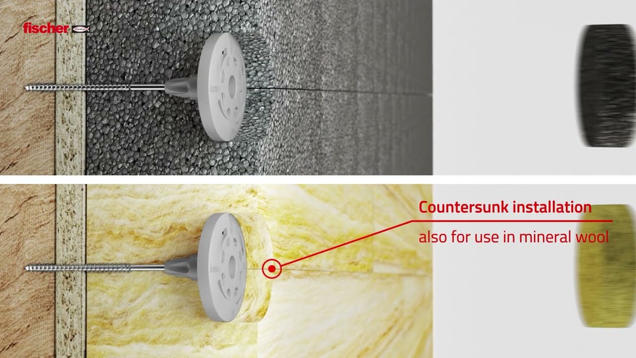 Fischer - Termoz 6H - The efficient countersunk ETICS fixing for board materials