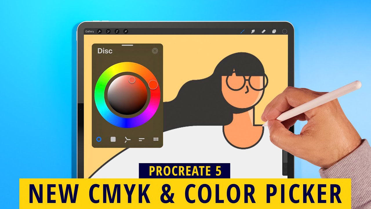 PROCREATE 5 HANDS-ON: New CMYK Support And Floating Color Picker!