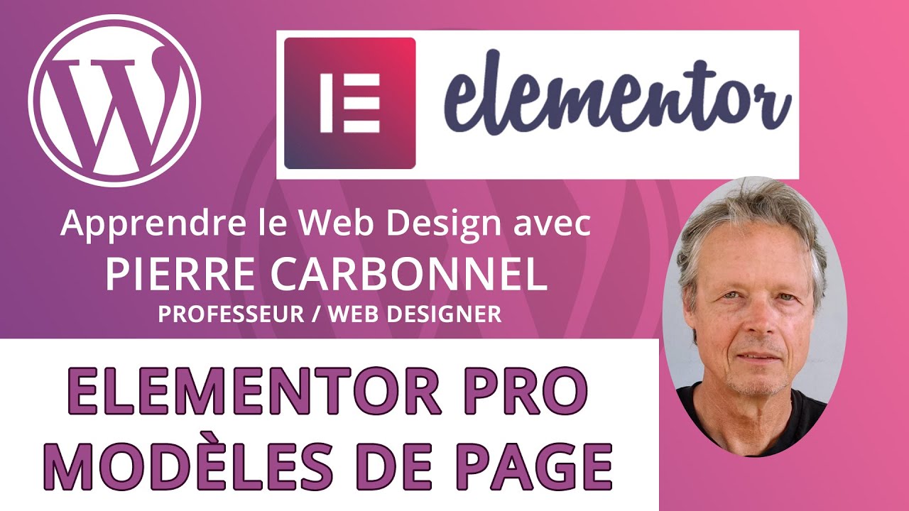 LES MODELES DE PAGE AVEC ELEMENTOR PRO