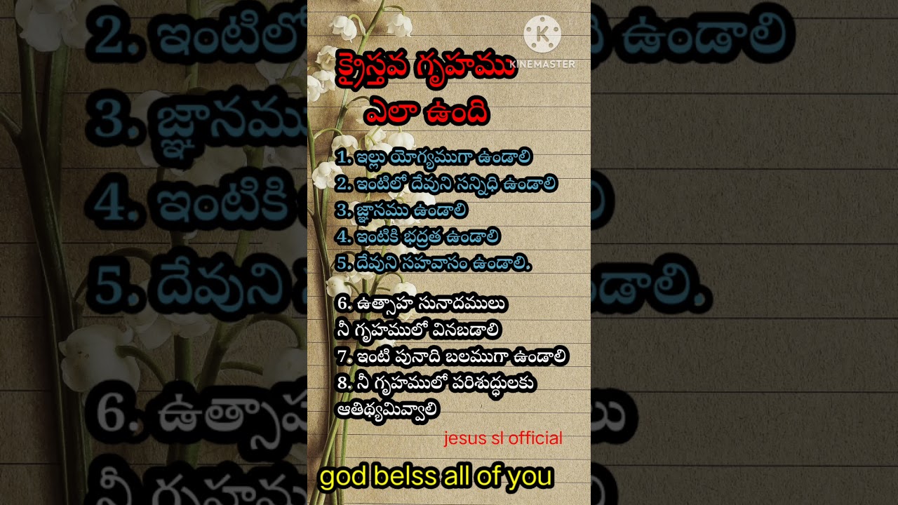 Powerful Bible Quotes in Telugu | Inspirational Christian Message