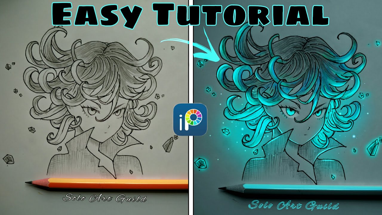 HOW TO GLOW HAIR ON MOBILE✨ || Ibispaint x glow art tutorial