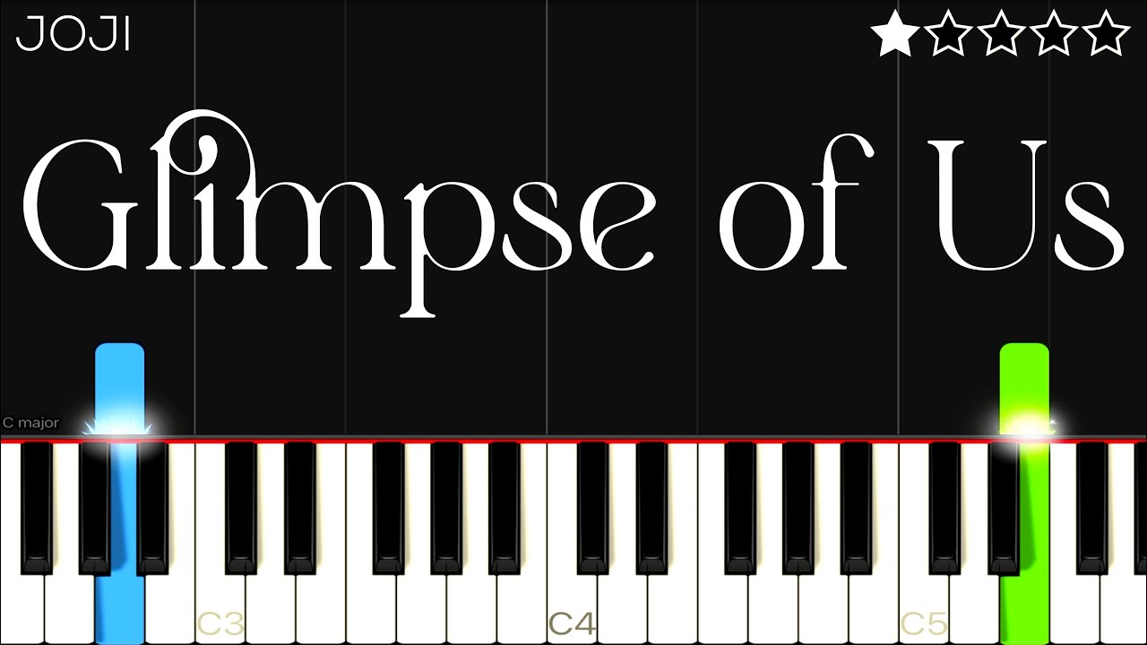 Joji - Glimpse of Us | EASY Piano Tutorial