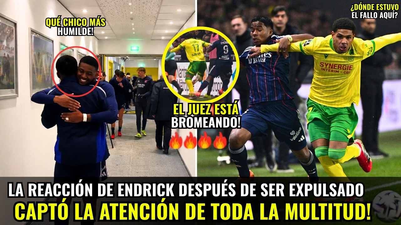 🚨¡MIRA LO QUE HIZO ENDRICK POR SU EQUIPO TRAS SER EXPULSADO, DEMOSTRANDO TODA SU HUMILDAD!