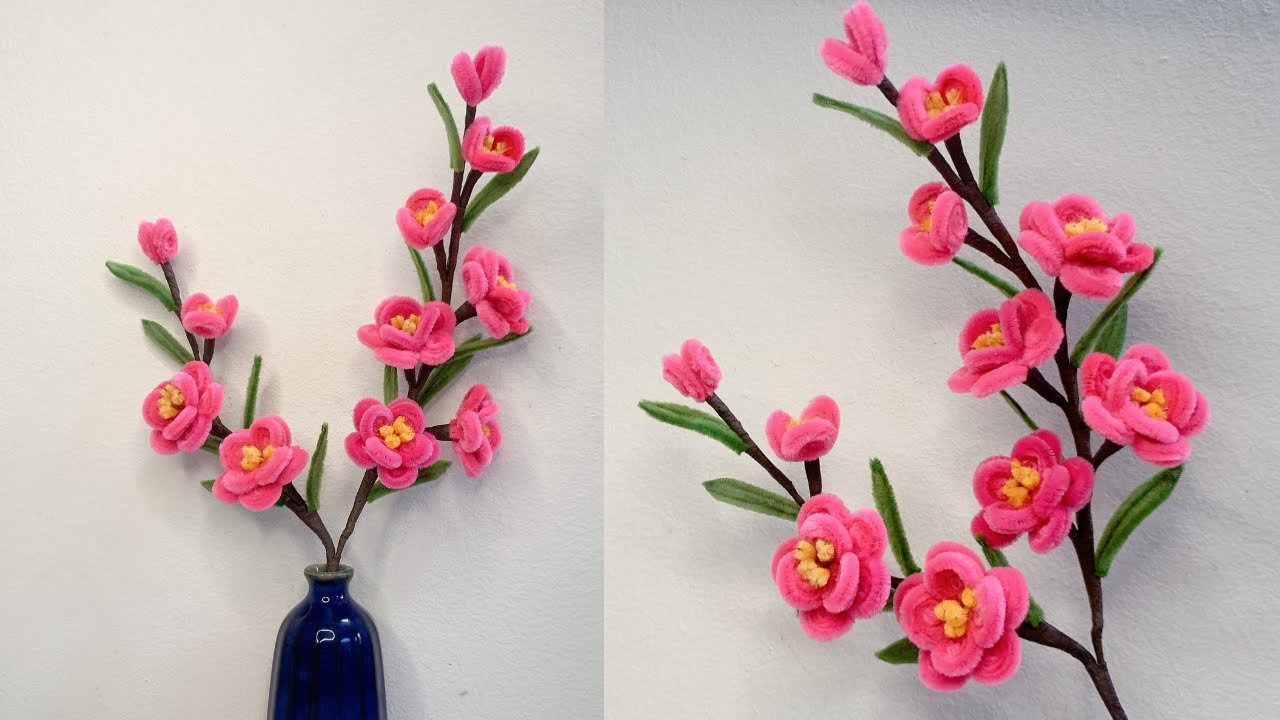 🌸【初心者大歓迎】モールで簡単梅の花制作