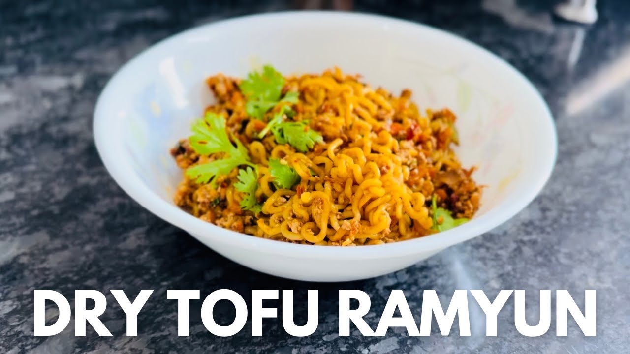 Spicy Dry Tofu Ramyun or Ramen🤭 | Quick & Delicious Cooking! 