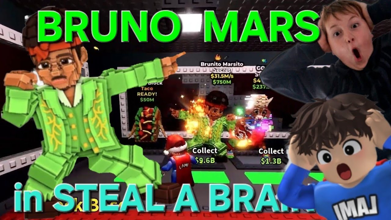 BRUNO MARS BRAINROT🫣🤩🫣Admin Abuse,  New Brainrots!!!🤑 #stealabrainrot #matheyou #brunomars #roblox 
