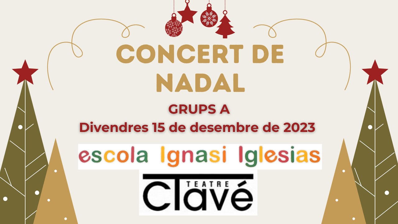Concert de Nadal 2023 de l'escola Ignasi Iglesias grups A