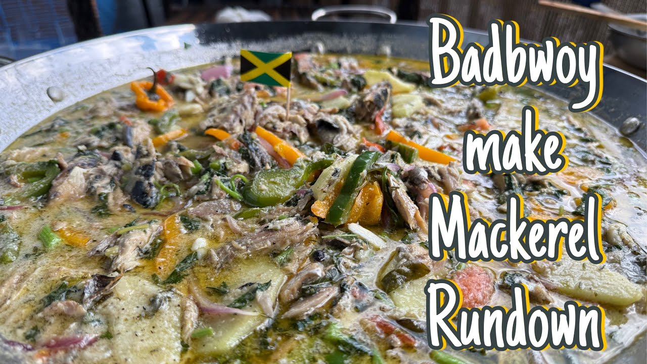 BadBwoy Style Mackerel Rundown & Roasted Breadfruit | Jamaican Classic with a Twist