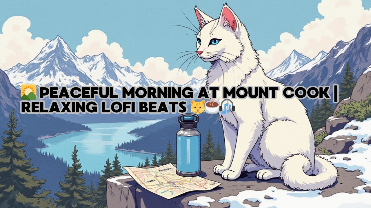 🌄 Peaceful Morning at Mount Cook | Relaxing Lofi Beats 🐱☕🎧