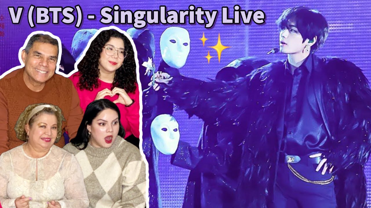 V (BTS) Singularity Letra en Español y Live Performance 🔥✨ | Reacción en Familia!! 😍