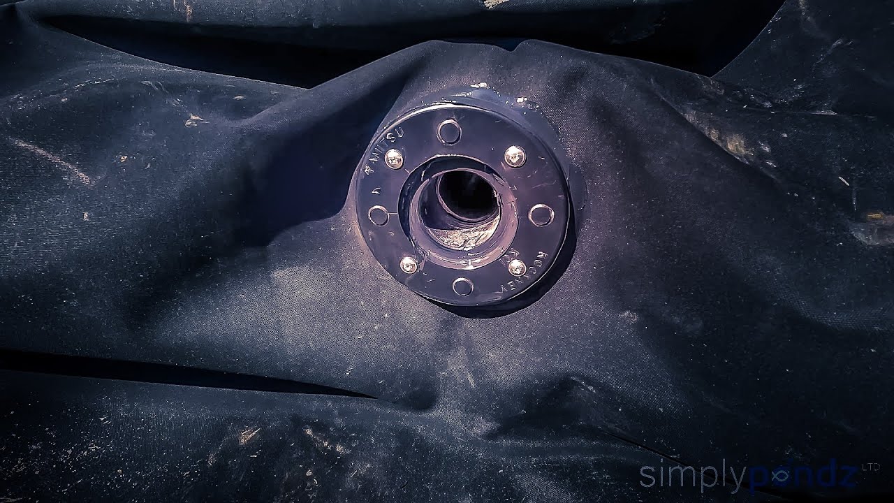 How to connect pipework through pond liner with ZERO leaks