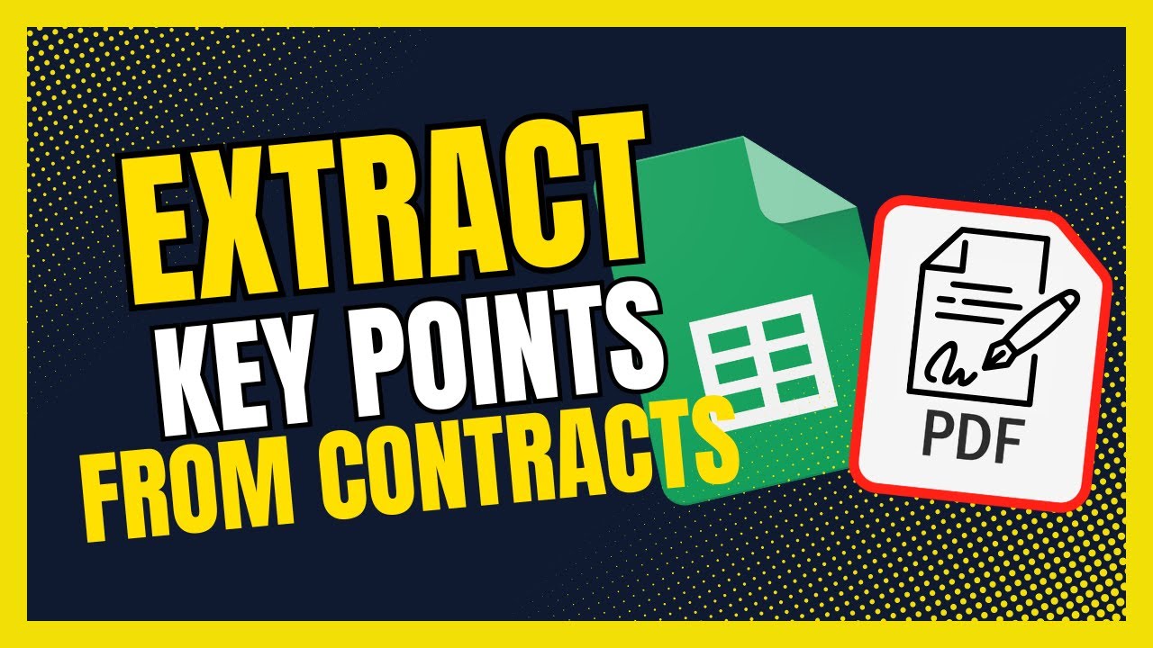 How to Convert Contracts PDF to Structured Data in Google Sheets with AI
