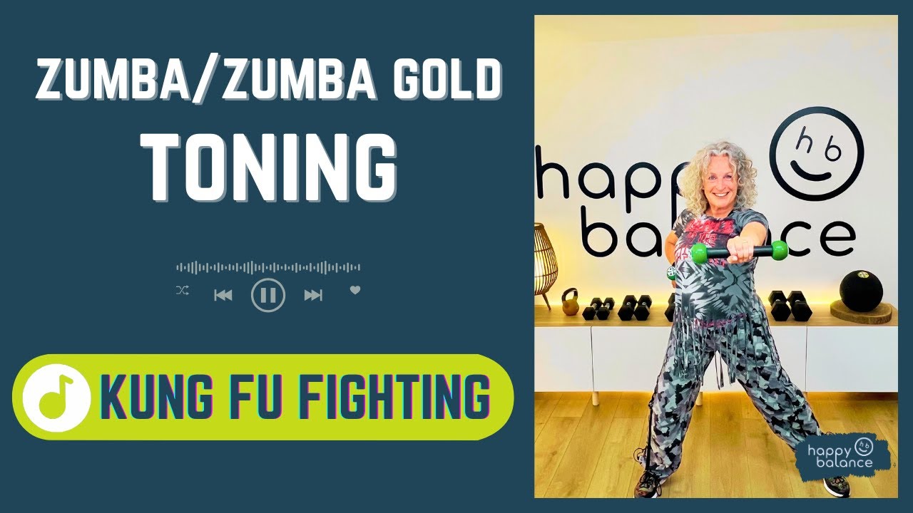 Zumba / Zumba Gold Toning | 'KUNG FU FIGHTING' by Carl Douglas | Fun & easy to follow with weights
