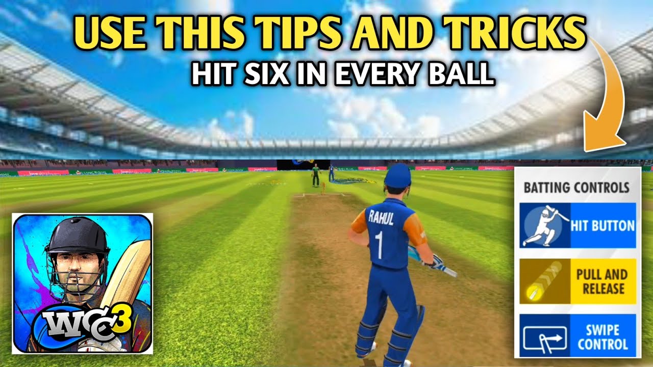 Batting Tips and Tricks In Wcc3 || 2025 New Best Batting Tips And Tricks