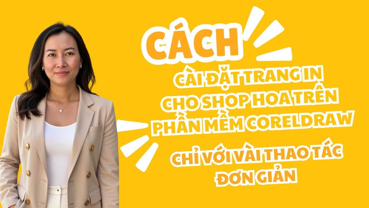 Cách cài đặt trang in cho shop hoa