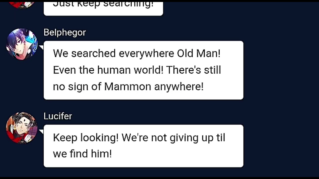 Obey me texts: Stay With Us / Mammon Centric • Final Part 3/3