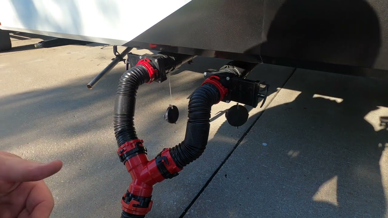 How to Dump the Tank on the Grand Design 21G - WHY WOULD GRAND DESIGN DO THIS