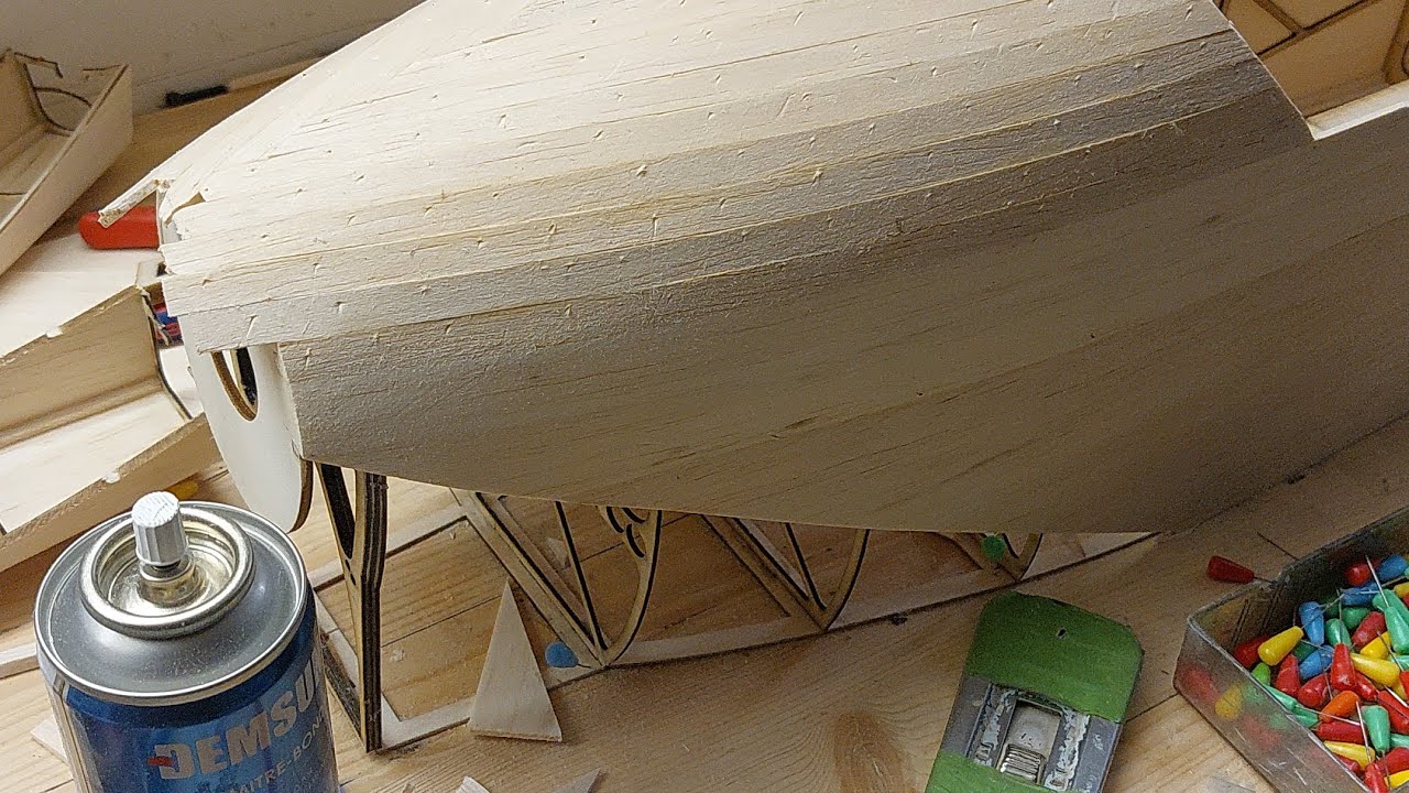 F3a build Part 2. Sheeting and planking.