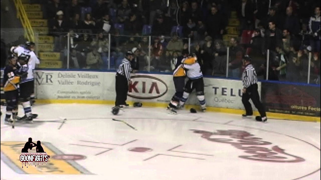 Patrick Cote VS Dannick Lessard Mini Line brawl Nov 25 2005 LNAH