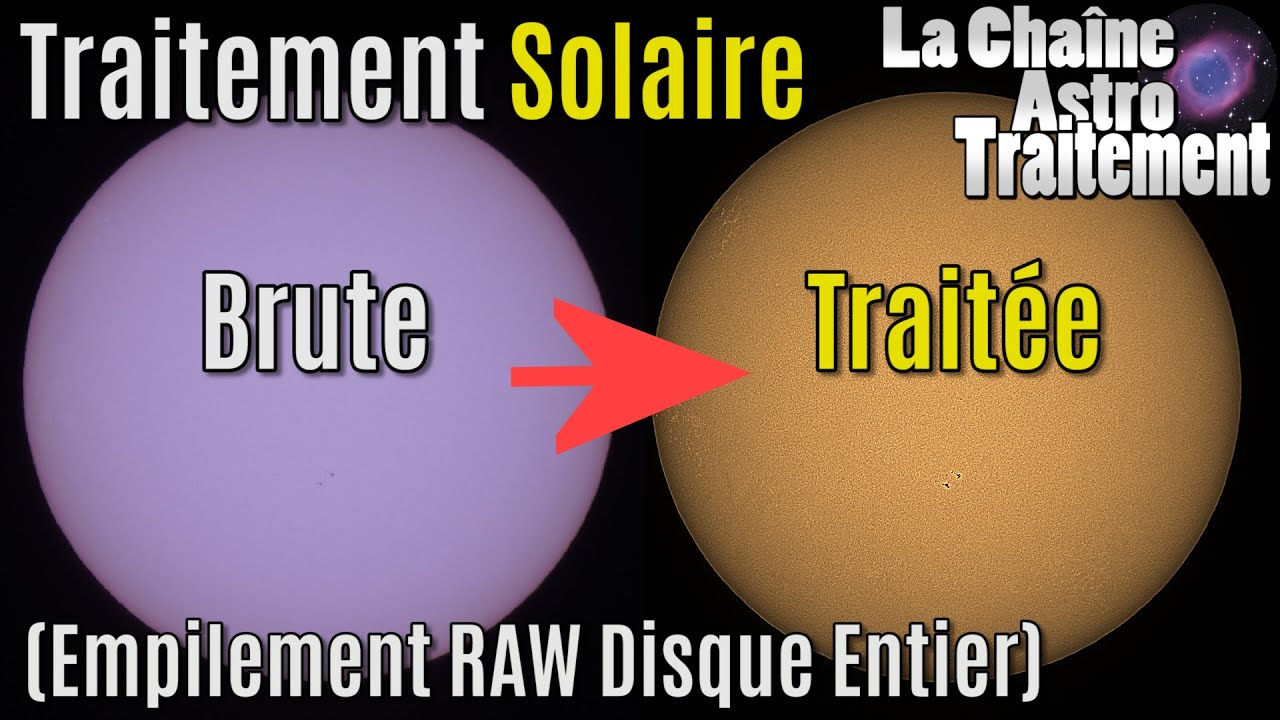 Traitement des PHOTOS SOLAIRES (Disque Entier)