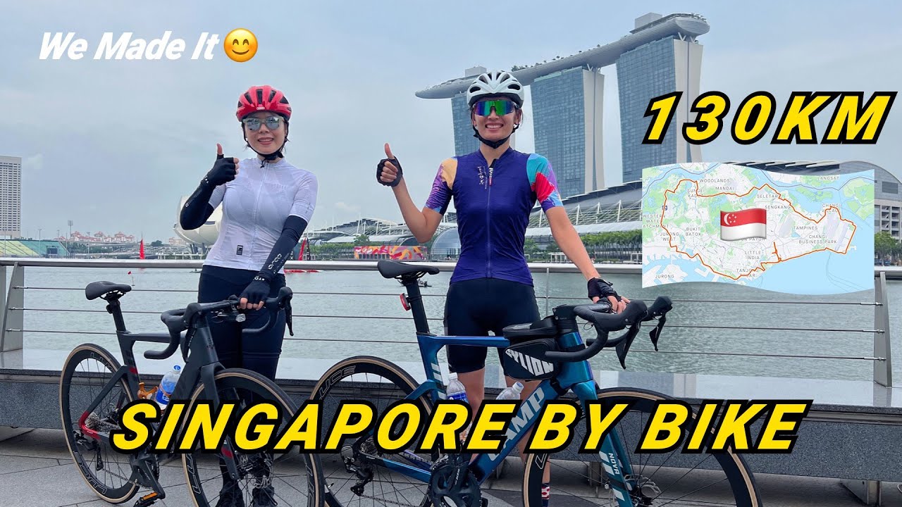 Round The Island 130km with Cycling YouTuber Two Wheel Cruise from Vietnam【CYCLING IN SINGAPORE】