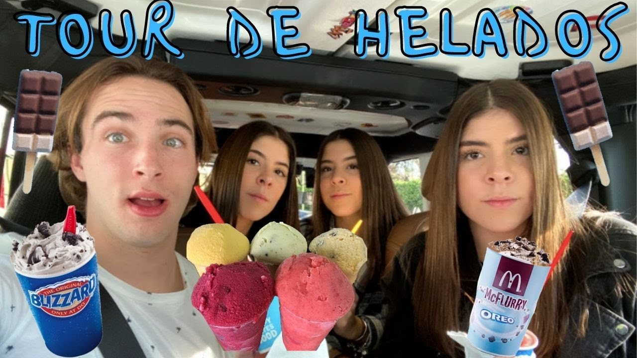 Tour De Helados con nuestro mejor amigo! // Trillizas Carrillo