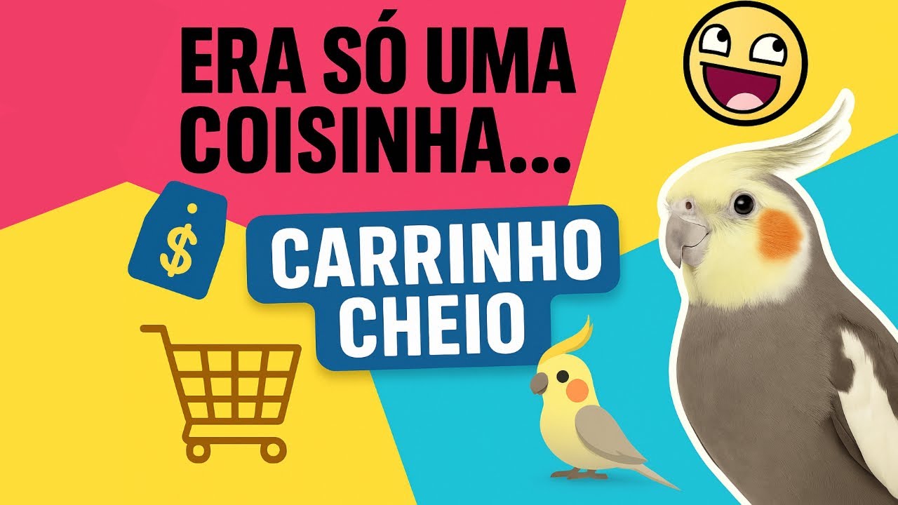 Era só uma coisinha… voltei com o carrinho cheio 🛒🐤😂