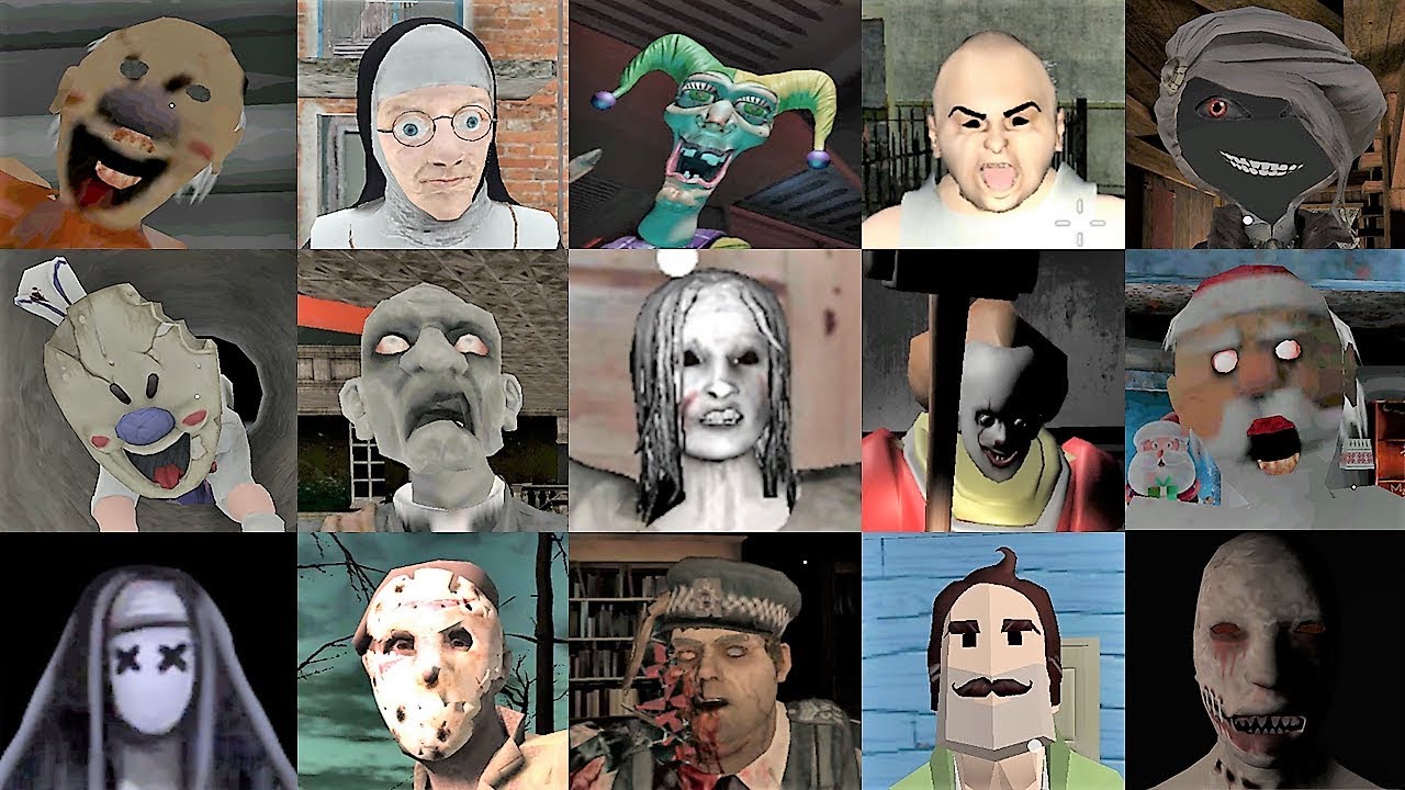Caught & Random Battle | Ice Scream Evil Nun Stepmother Granny Scary Clown Neighbor & +