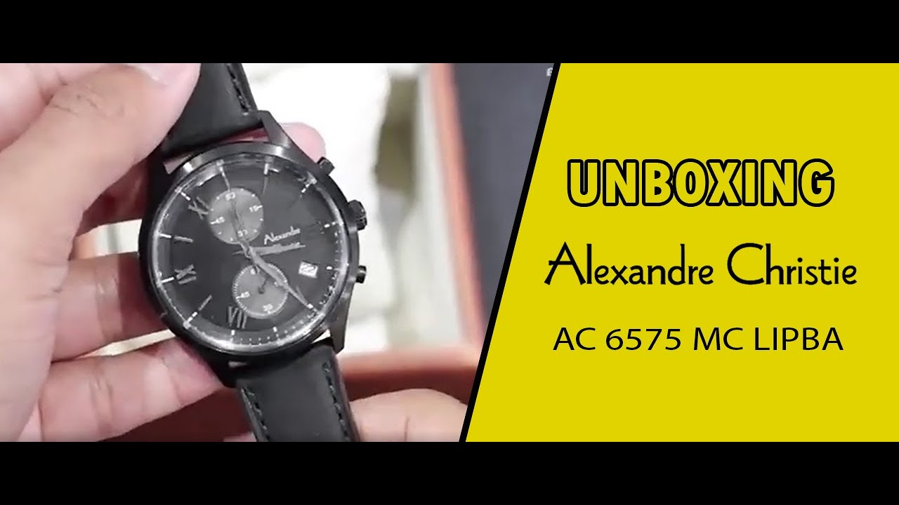 UNBOXING JAM TANGAN ALEXANDRE CHRISTIE / Alexander Christie AC 6575 MC LIPBA - JAMTANGANDOTCOM